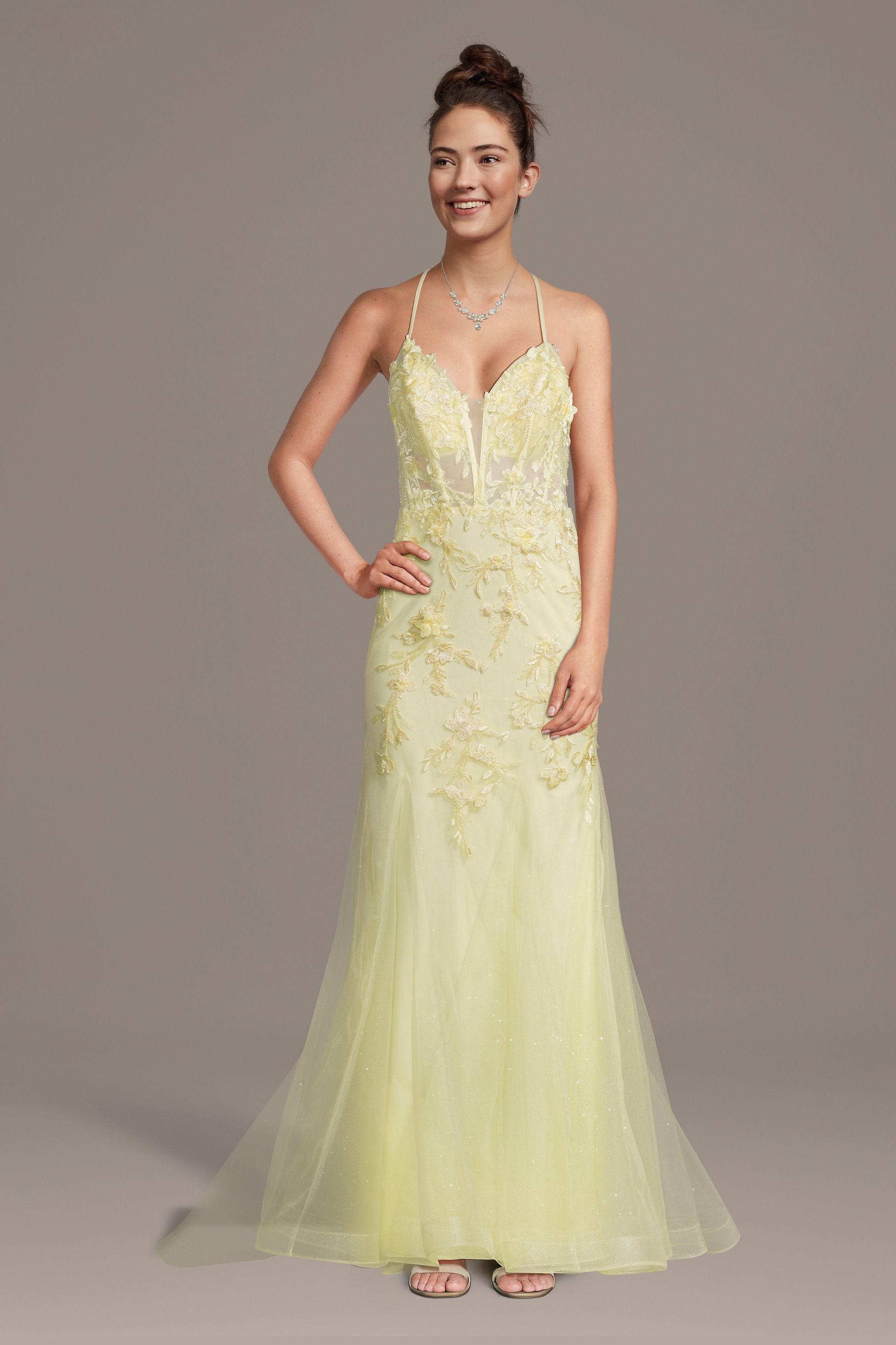 Picture of Illusion Corset Bodice Mermaid Dress