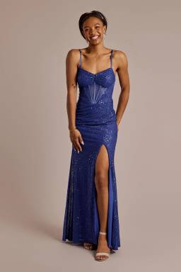 sparkle lace dress with corset bodice jules and cleo Jules & cleo gown