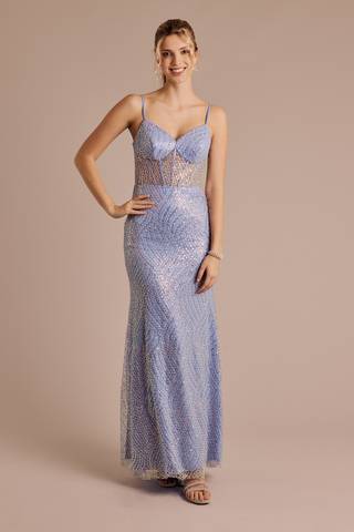Picture of Iridescent Beaded Sheath Dress