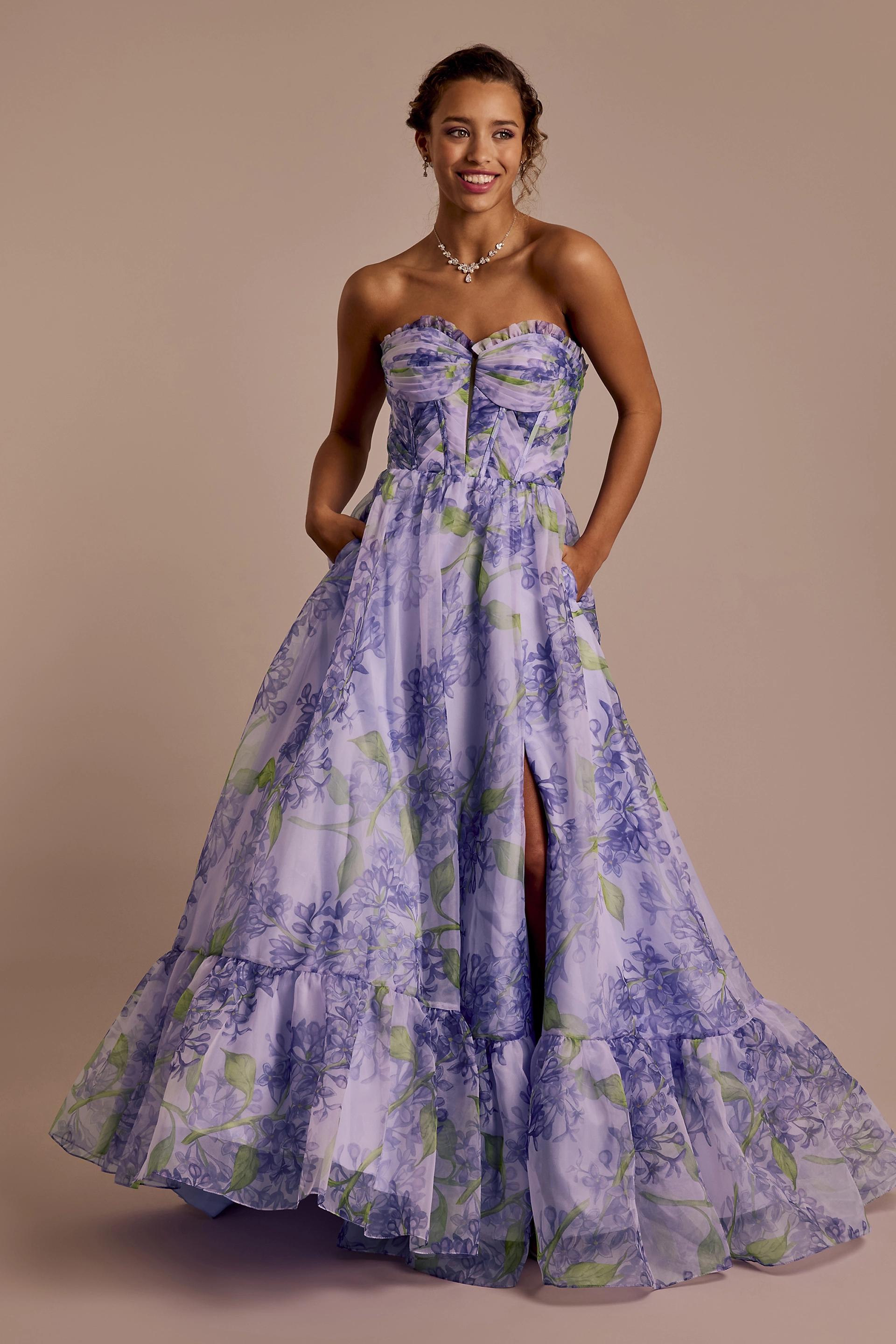 Picture of Floral Organza Ball Gown