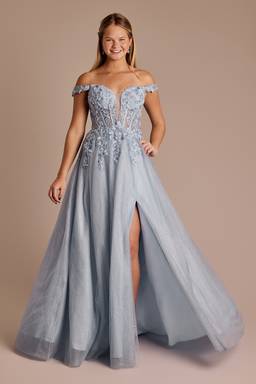 sparkle lace dress with corset bodice jules and cleo JULES & CLEO: Corset Ball Gown with Star