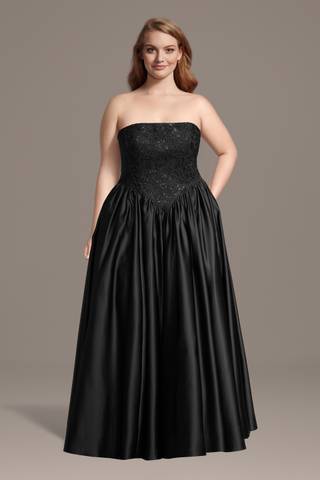 View Jules and Cleo Embellished Lace and Satin Ball Gown in all available color and sizes Picture of Embellished Lace and Satin Ball Gown