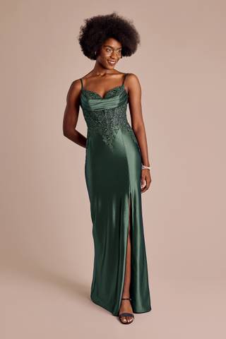 View Galina Signature Sculpting Satin Illusion Applique Sheath Dress in all available color and sizes Picture of Sculpting Satin Illusion Applique Sheath Dress