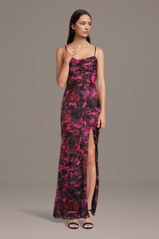 Picture of Floral Print Burnout Sheath Dress