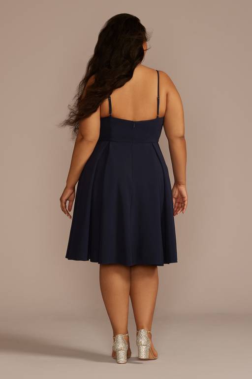 studiob3 mea shorter dress Embroidered Short A-Line Prom Dress with Sheer Corset Pink / XSmall