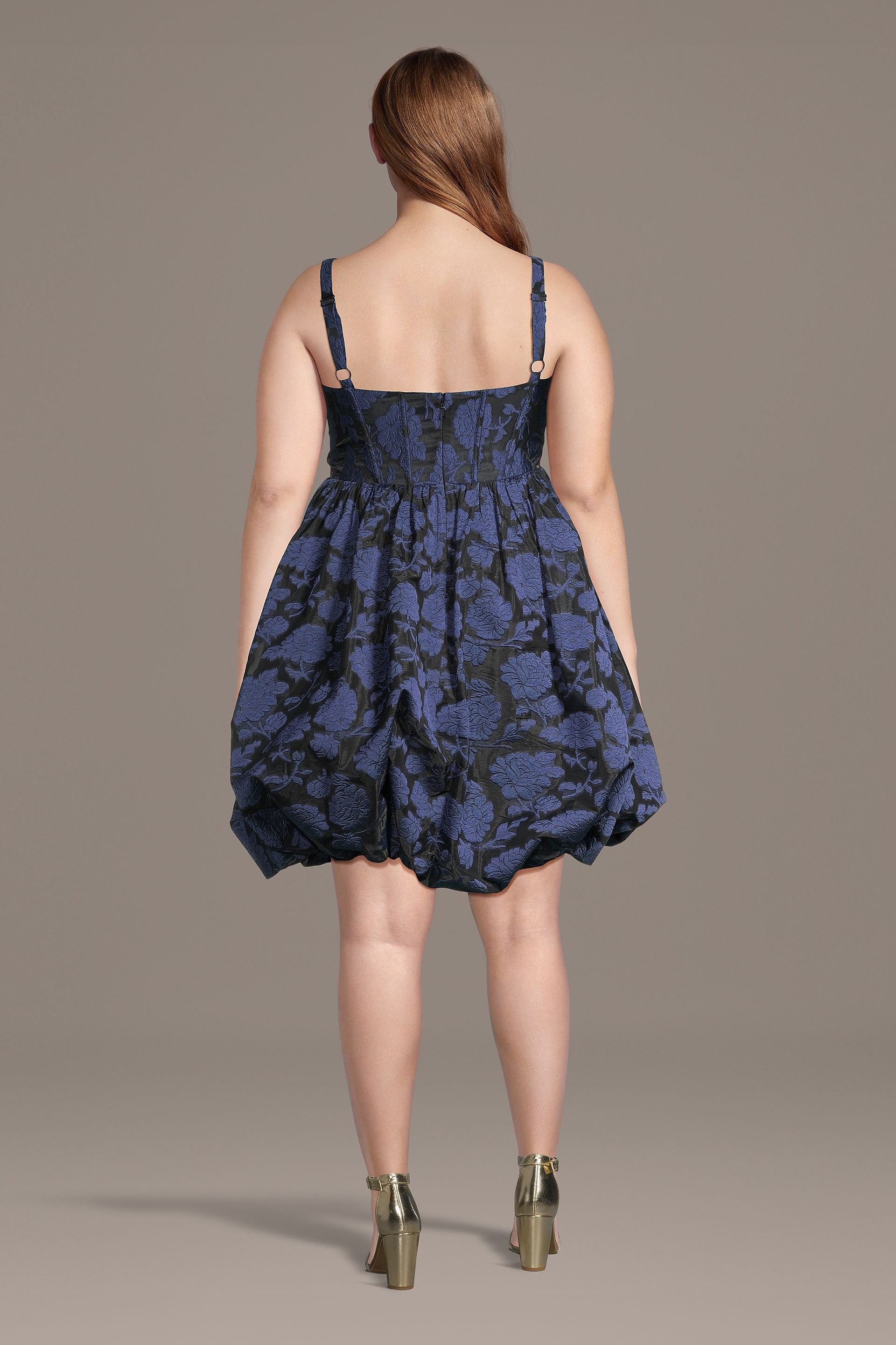 Floral Jacquard Bubble Mini Dress | David's Bridal