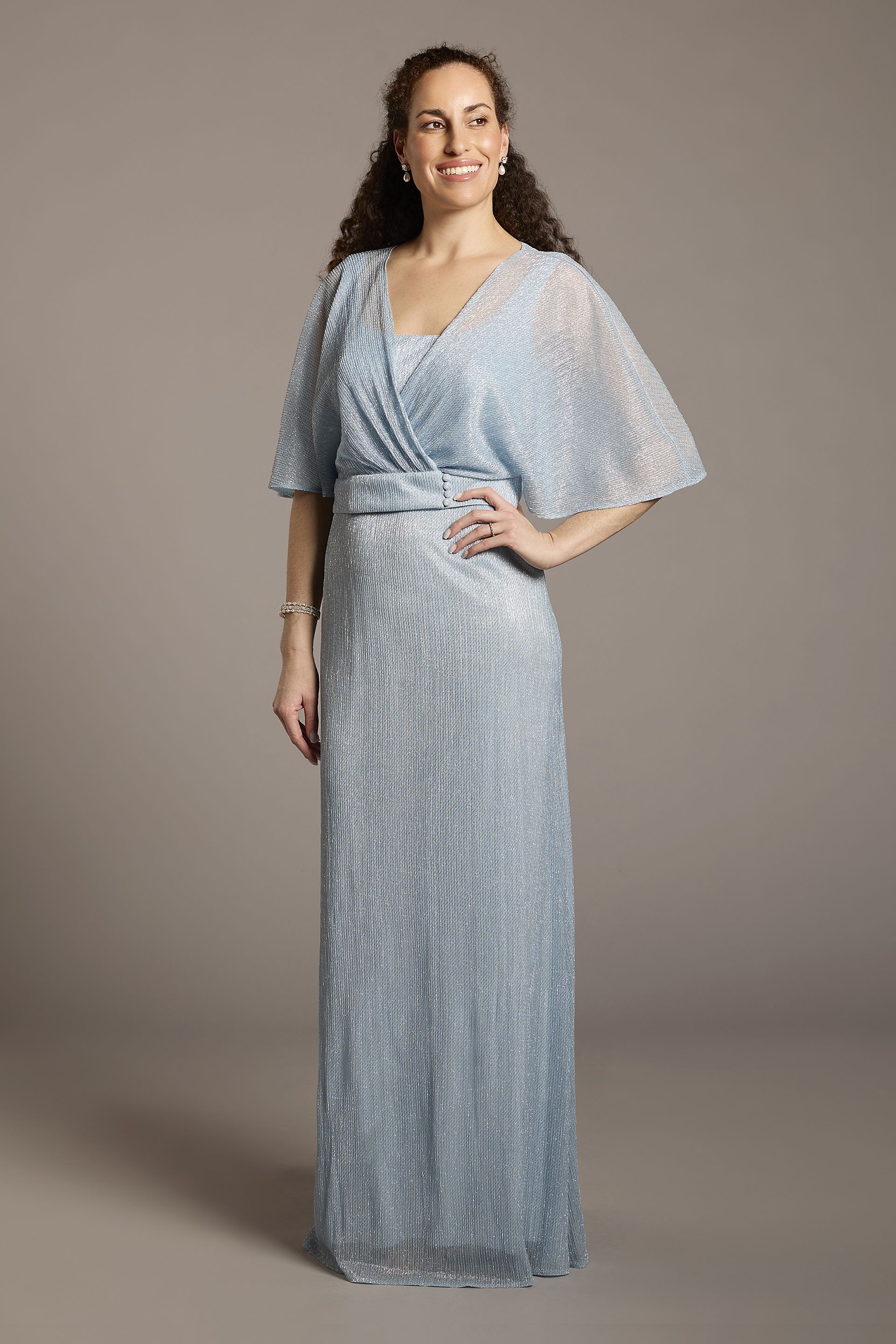 Glitter Knit Sheath Jacket Dress | David's Bridal