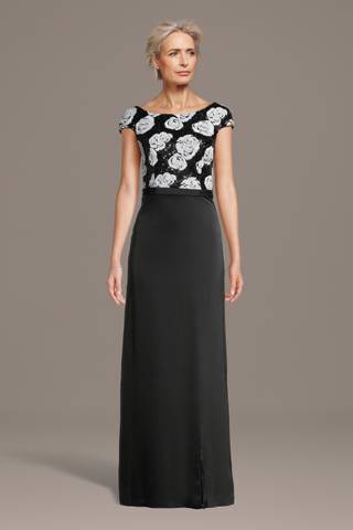 Picture of Floral Sequin Cap Sleeve Sheath Dress