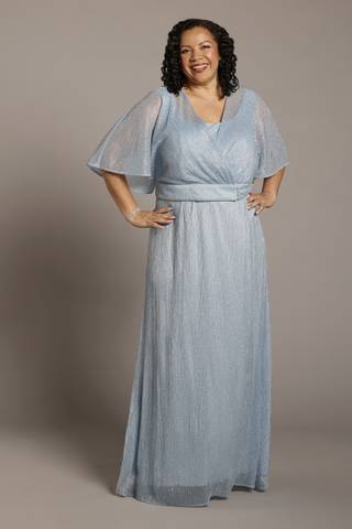 midi shirt dress – MUI This light blue midi Short Cocktail Glitter Mesh Women's Wide US Size:9W Last_Chance410
