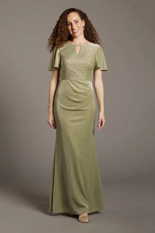 olive green mother of the bride dress Lavetir 2026 / Groom Dresses with Jacket Long Beading Appliques Dark Olive Sizes Green Mother of the Bride