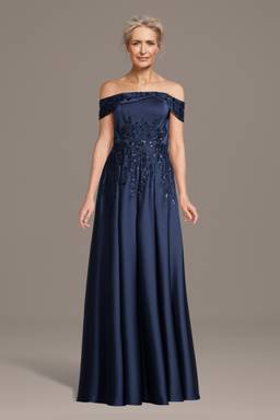 navy off the shoulder draped top midi dress Draped Bardot Midi Dress Navy Blue