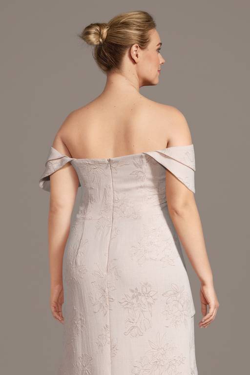 off shoulder tulip dress Off Shoulder Gown with Parrot Tulip Cuff  Catherine Regehr