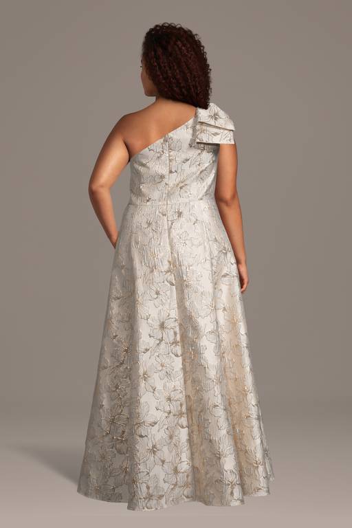 gold brocade wedding dress Gown Styles For Gold Brocade Dress Luxury Brocade Dress, Long Brocade Dress,white  Wedding Dress By
