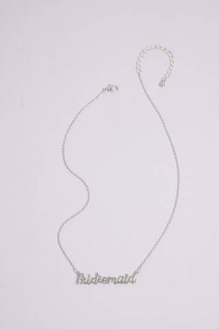 Picture of Script Bridesmaid Nameplate Necklace
