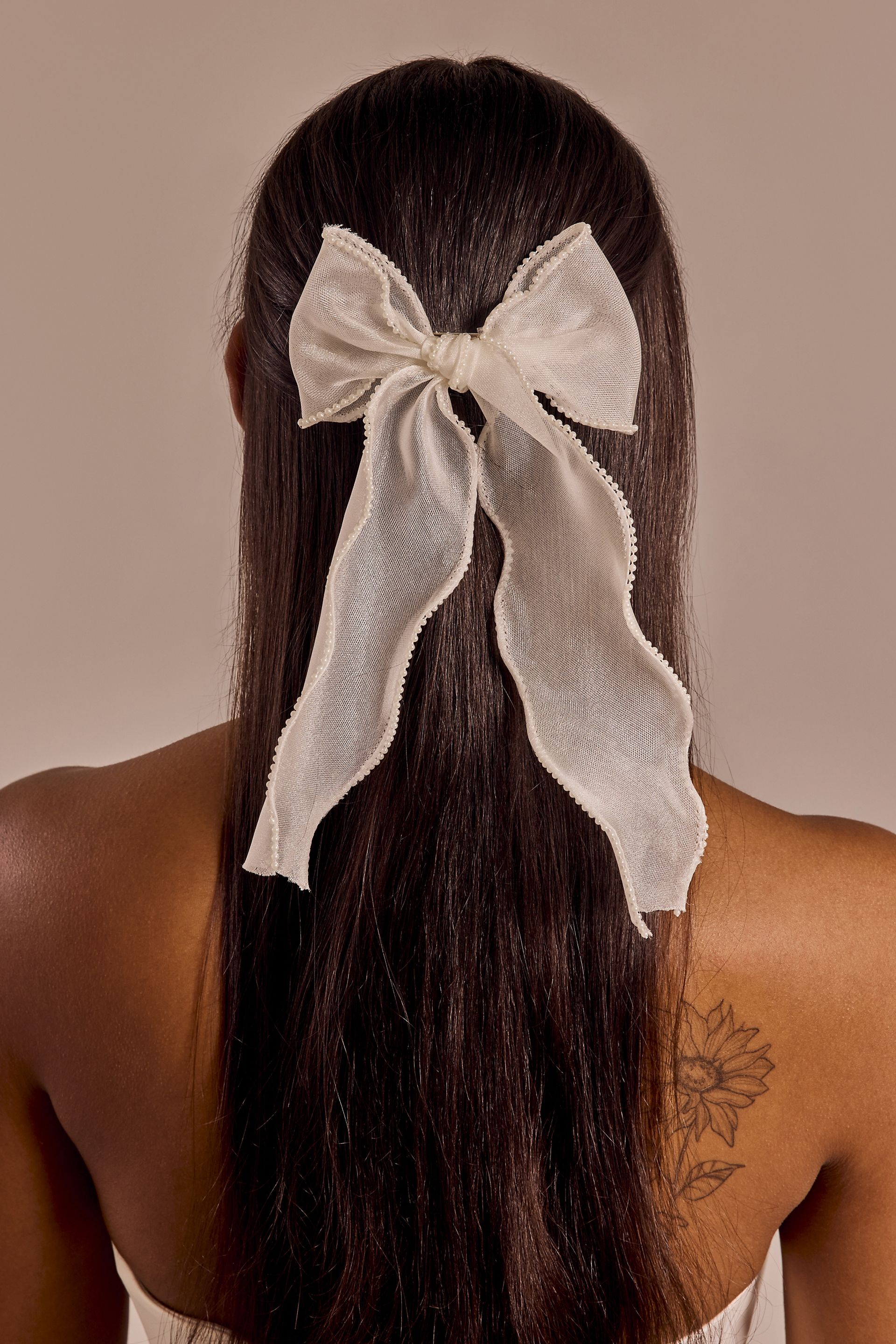 Picture of Pearl-Trimmed Hair Bow