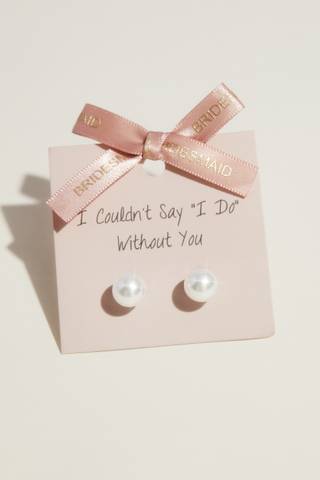 Picture of Bridesmaid Pearl Earrings