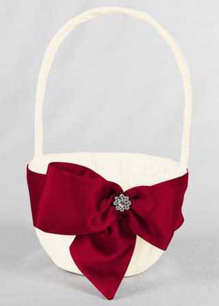 View Jamie Lynn DB Exclusive Regal Ties Flower Basket in all available color and sizes Picture of DB Exclusive Regal Ties Flower Basket