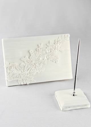 View Jamie Lynn Sea of Petals Guest Book with Pen in all available color and sizes Picture of Sea of Petals Guest Book with Pen