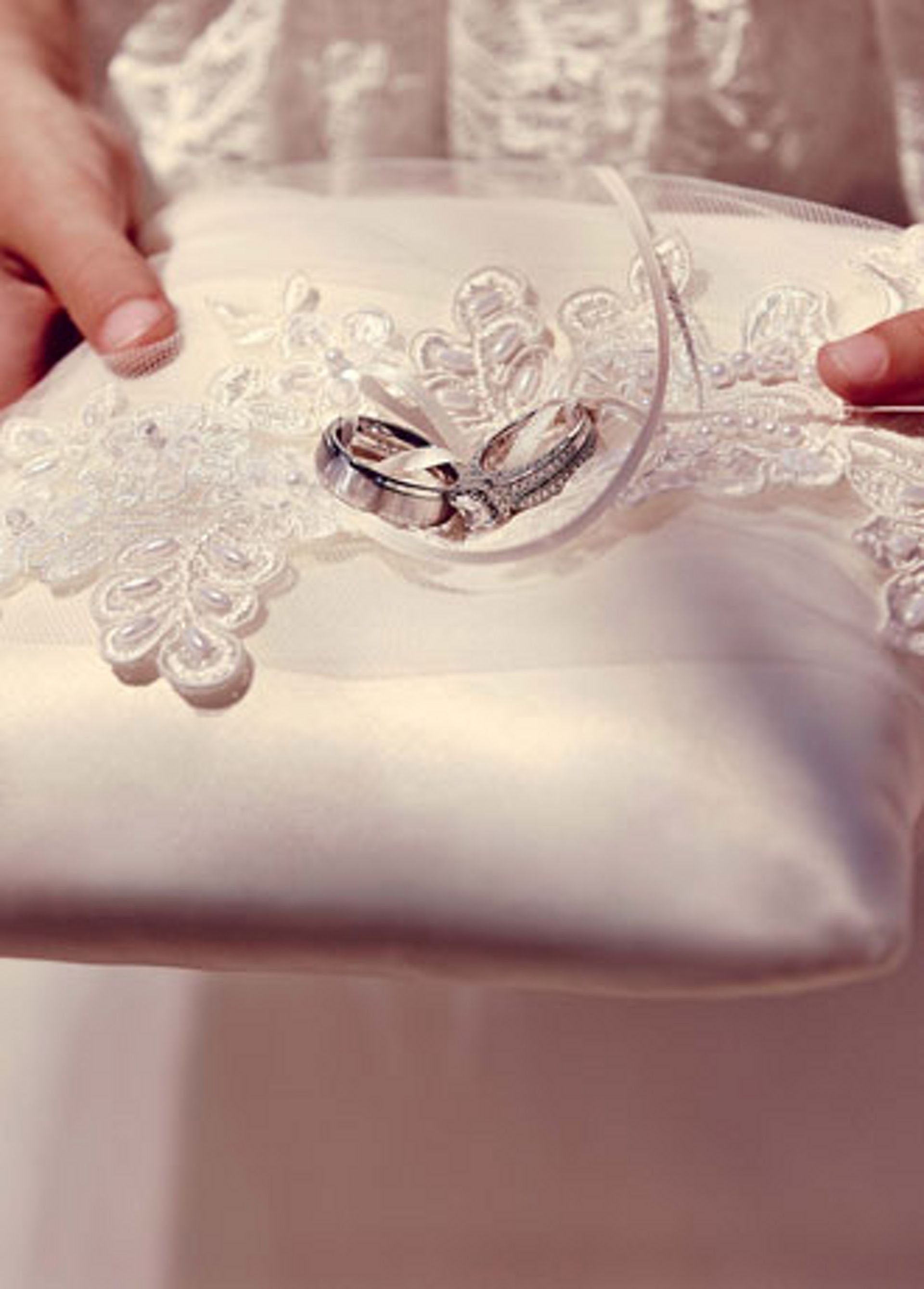 Picture of Sea of Petals Ring Bearer Pillow