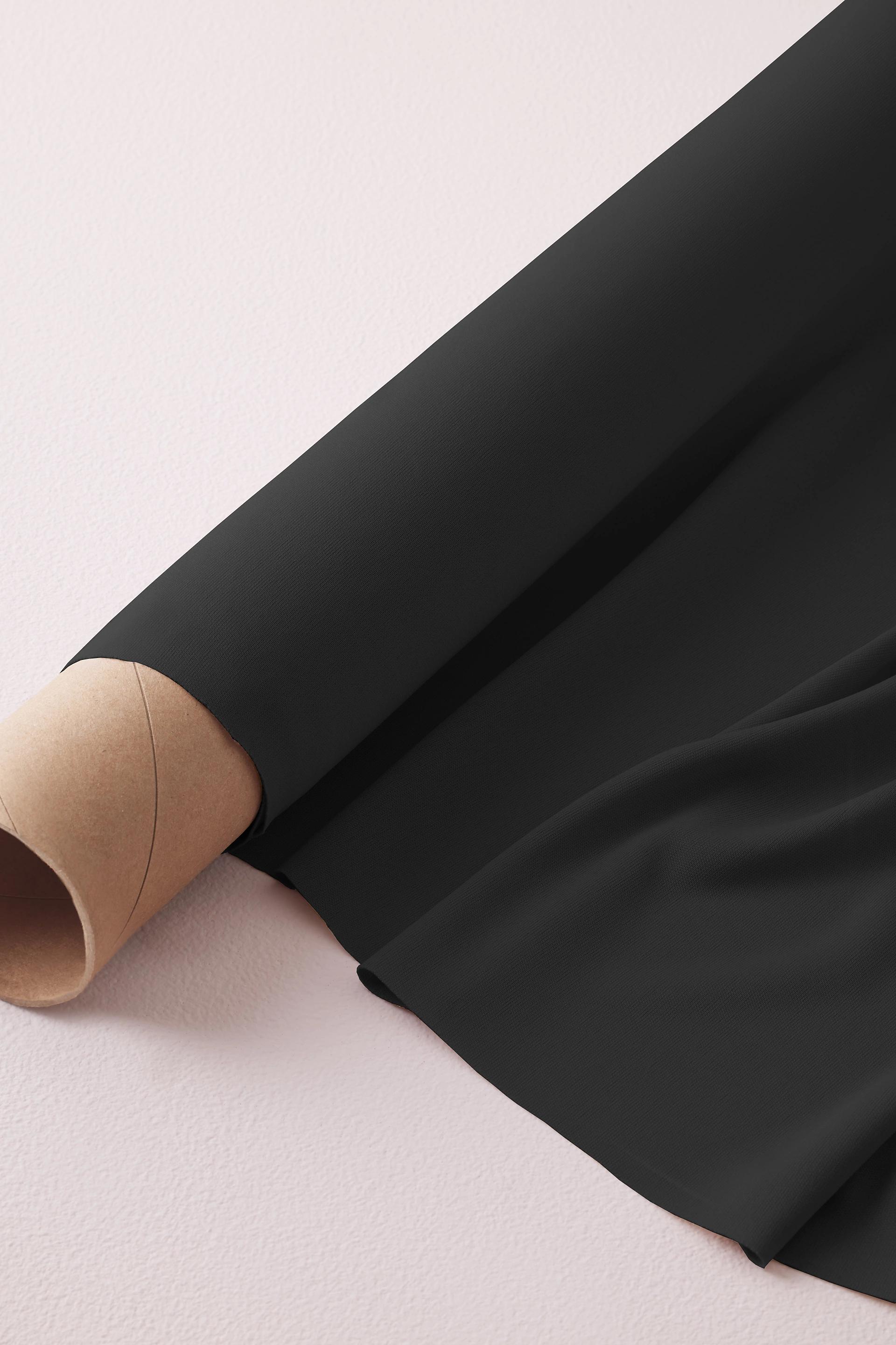 Stretch Knit Lining Fabric By The Yard in Black Size: 1YD David's Bridal