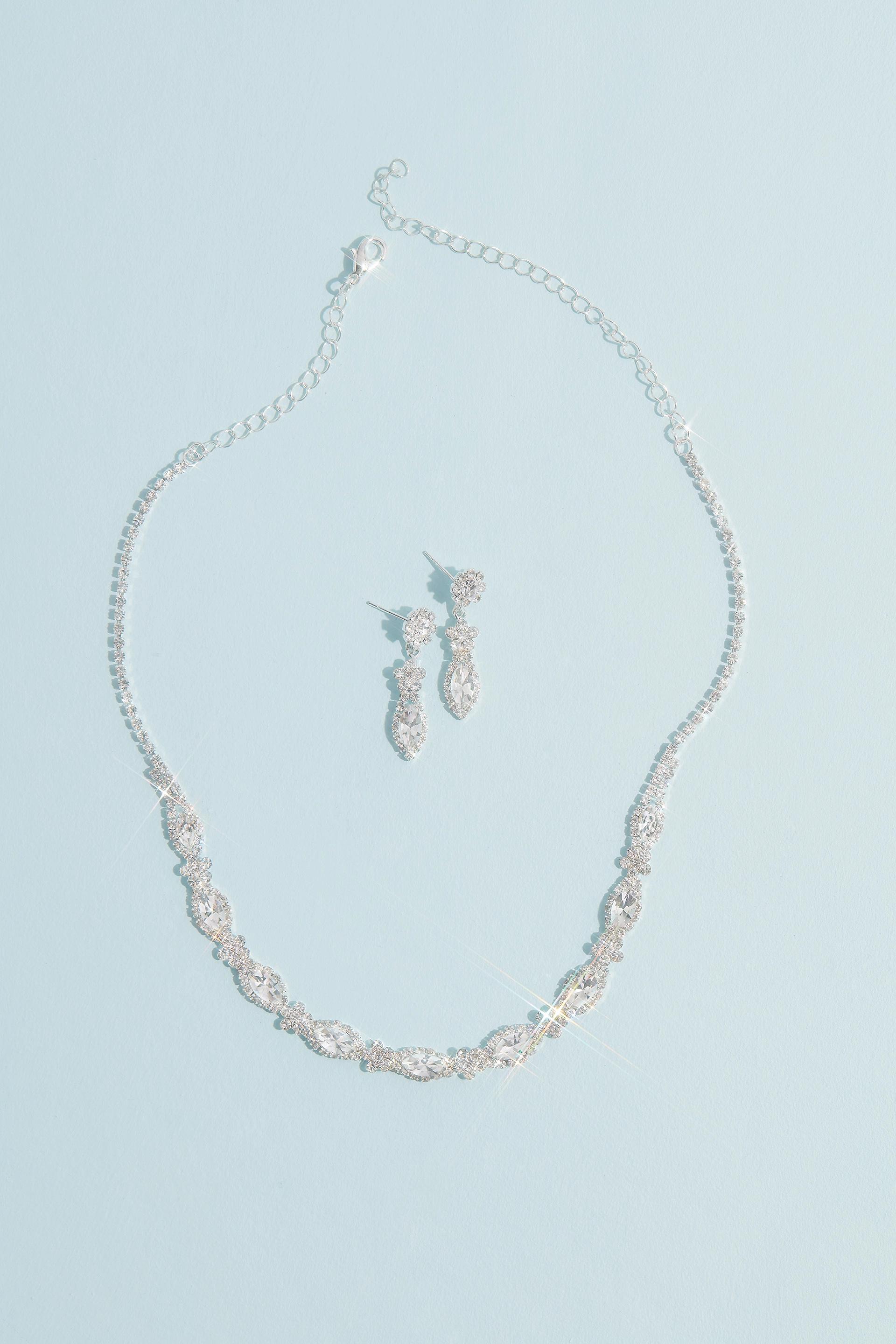 Picture of Mixed Crystal Quinceanera Matching Jewelry Set