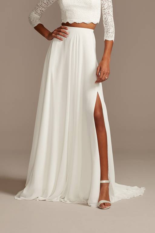david's bridal strapless chiffon dress with layered skirt Davids Bridal Chiffon Dress with Layered Skirt