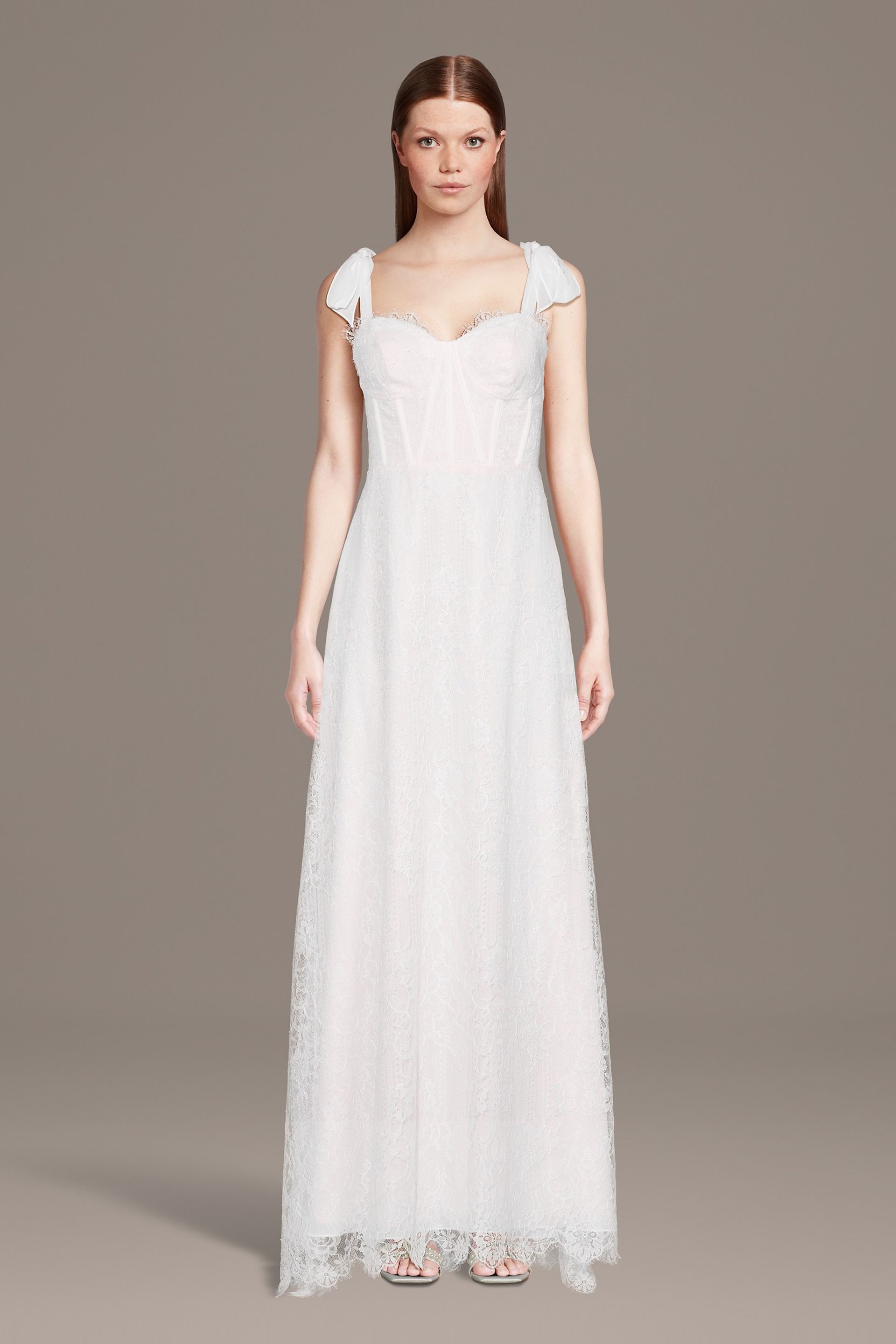 Picture of Lace Corset Bodice Tank A-Line Wedding Dress
