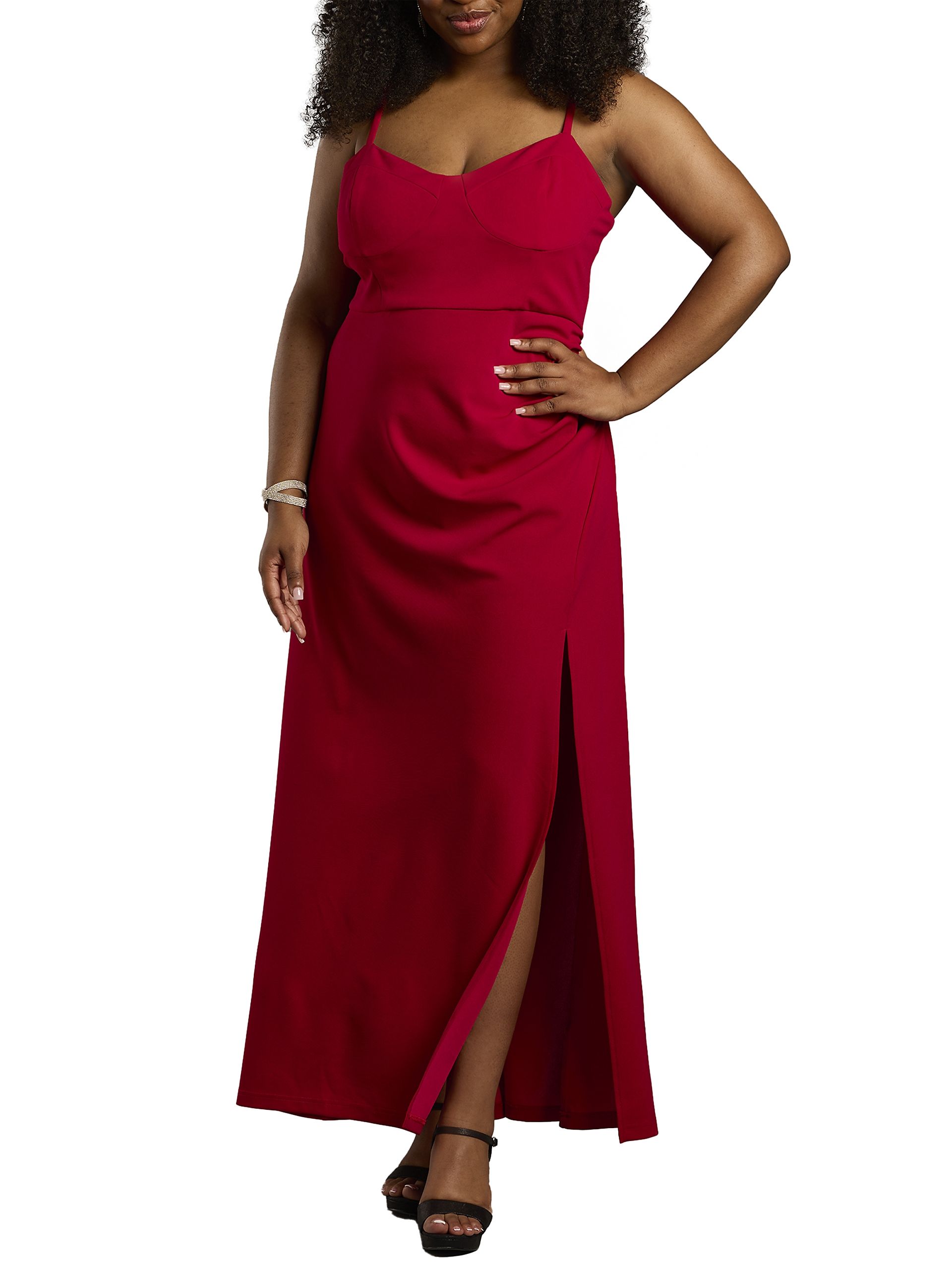 The Edit By DB Studio Seamed Corset Bodice Crepe Sheath Dress in Apple Size: 20 David's Bridal
