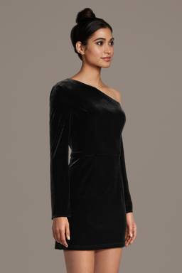 vale black off shoulder mini dress Vale Black Off Shoulder Mini Dress Finesse