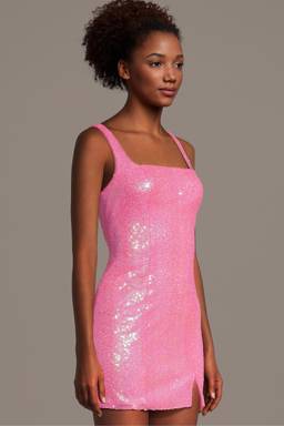 sequin cowl neck mini dress Warehouse Women's Sequin Cowl Neck Mini Dress in Gold