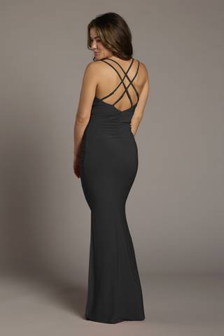 View The Edit By DB Studio Jersey Cowl Neck Cross Back Sheath Dress in all available color and sizes Picture of Jersey Cowl Neck Cross Back Sheath Dress