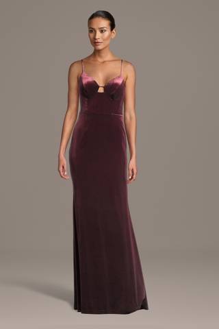View The Edit By DB Studio Velvet V-Neck Corset Sheath Dress in all available color and sizes Picture of Velvet V-Neck Corset Sheath Dress