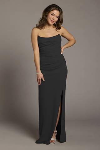 View The Edit By DB Studio Crepe Sculpted Neckline Sheath Dress in all available color and sizes Picture of Crepe Sculpted Neckline Sheath Dress