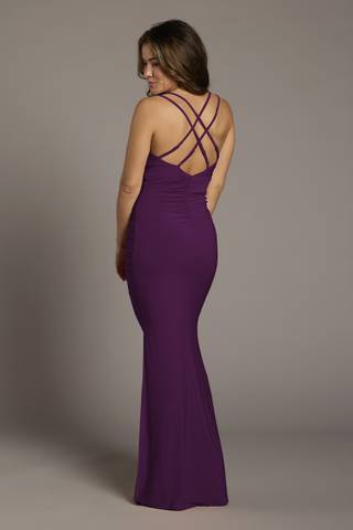View The Edit By DB Studio Jersey Cowl Neck Cross Back Sheath Dress in all available color and sizes Picture of Jersey Cowl Neck Cross Back Sheath Dress