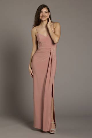 View The Edit By DB Studio Jersey V-Neck Ruched Sheath Dress in all available color and sizes Picture of Jersey V-Neck Ruched Sheath Dress