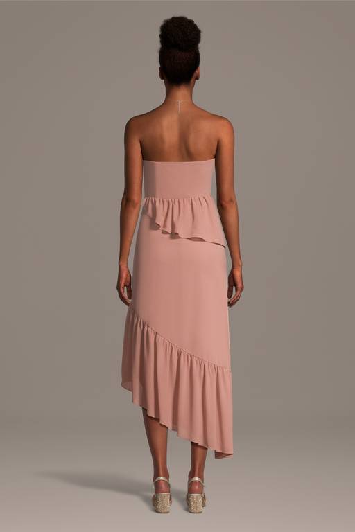 sonia tiered chiffon dress Line & Dot Sonia Maxi Dress - White