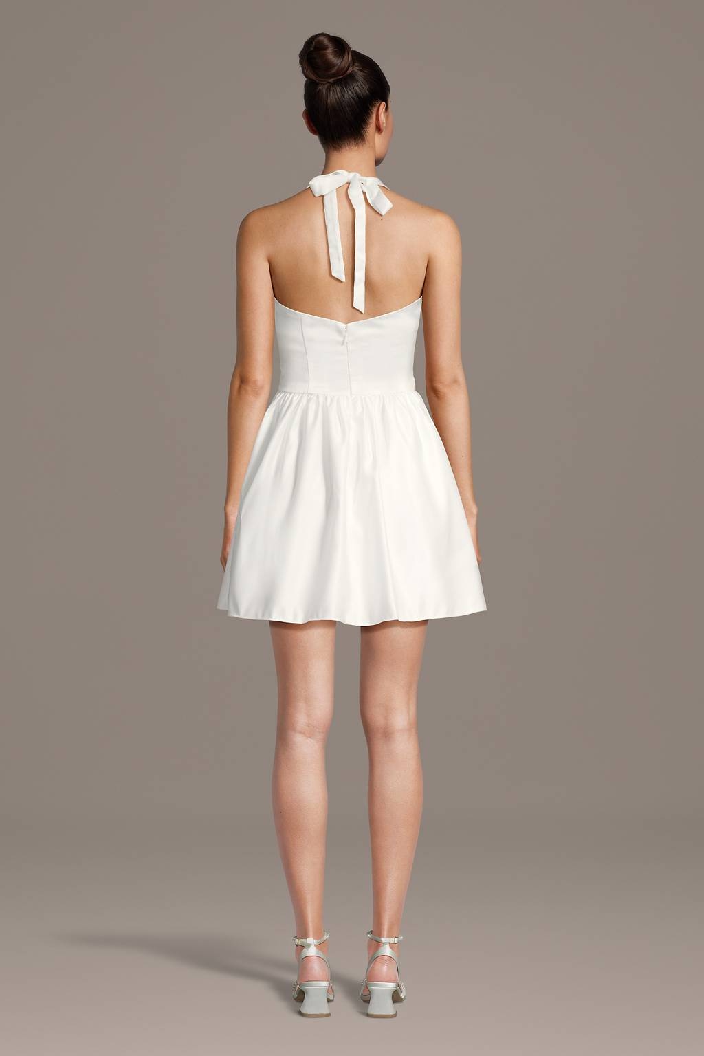 halter basque waist dress Halter Neck Basque-Waist Lace Ball Gown