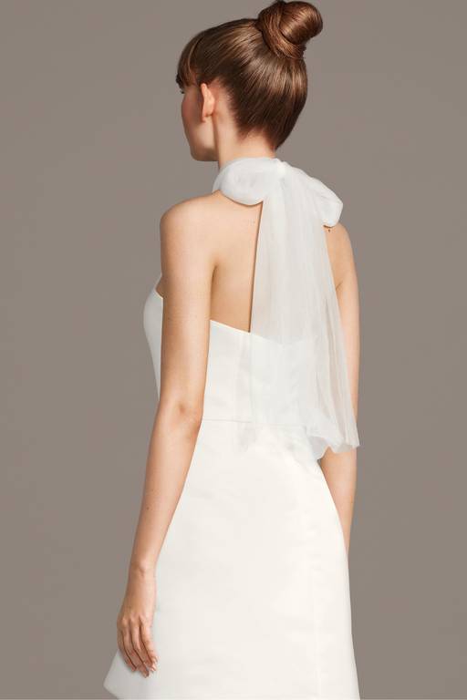 tulle halter mini dress Tate Halter Mini Tulle Dress