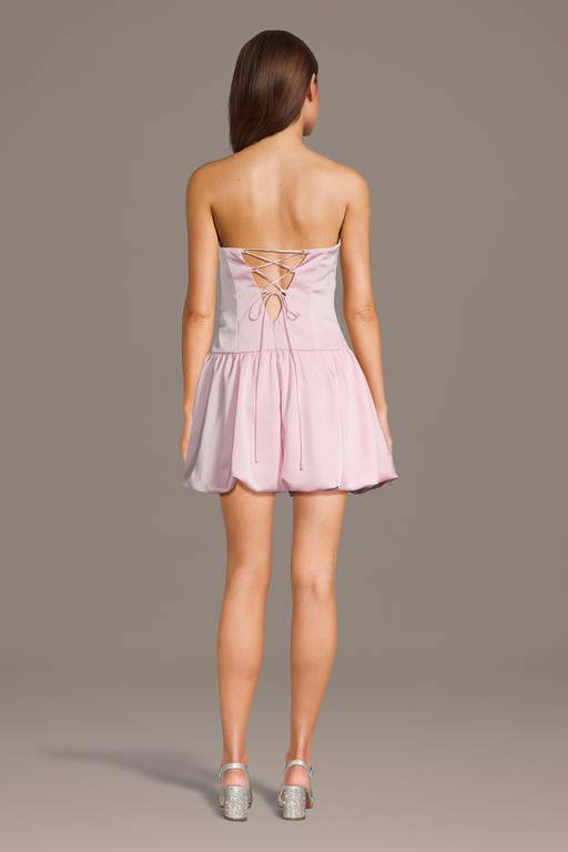 ruched drop-waist bubble dress in matte jersey Rodeo  J.Crew
