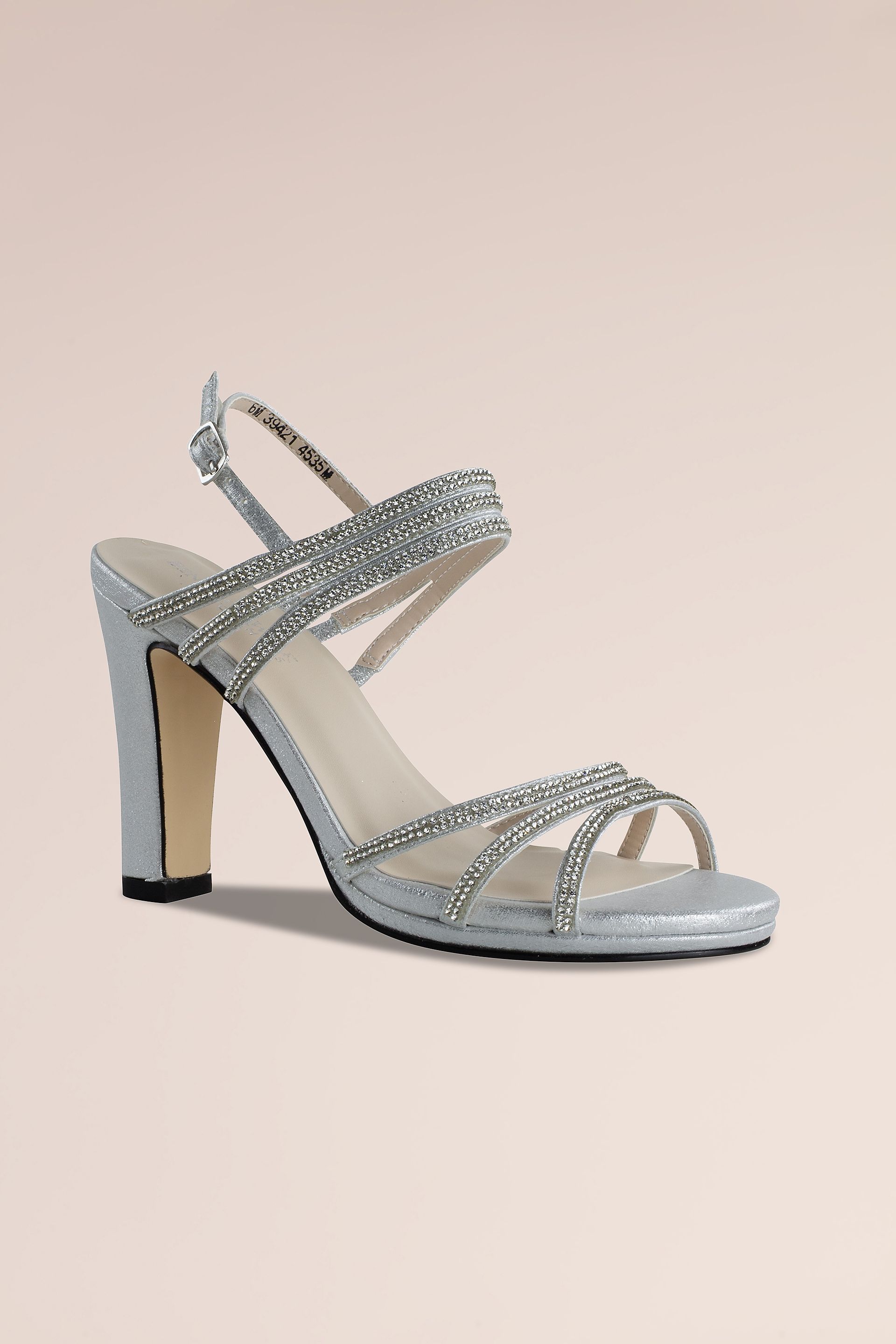 metallic dress sandals GB Golden-Hour Patent Metallic Strappy Ankle Strap Dress Sandals, Womens, 6.5, Sand Gold