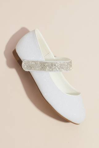 Picture of Girls Round Toe Mary Janes with Crystal Strap