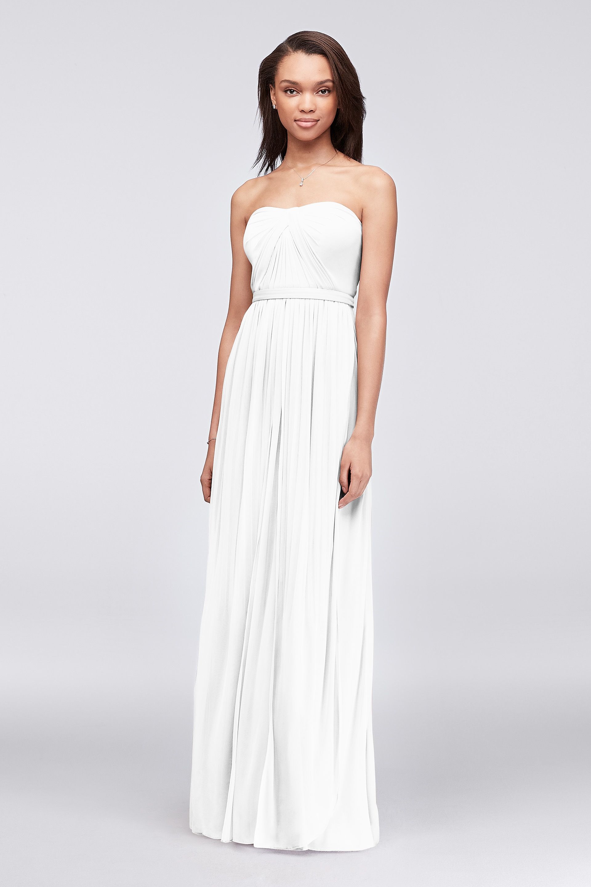 david's bridal versa convertible mesh dress Convertible Versa Long Mesh Dress