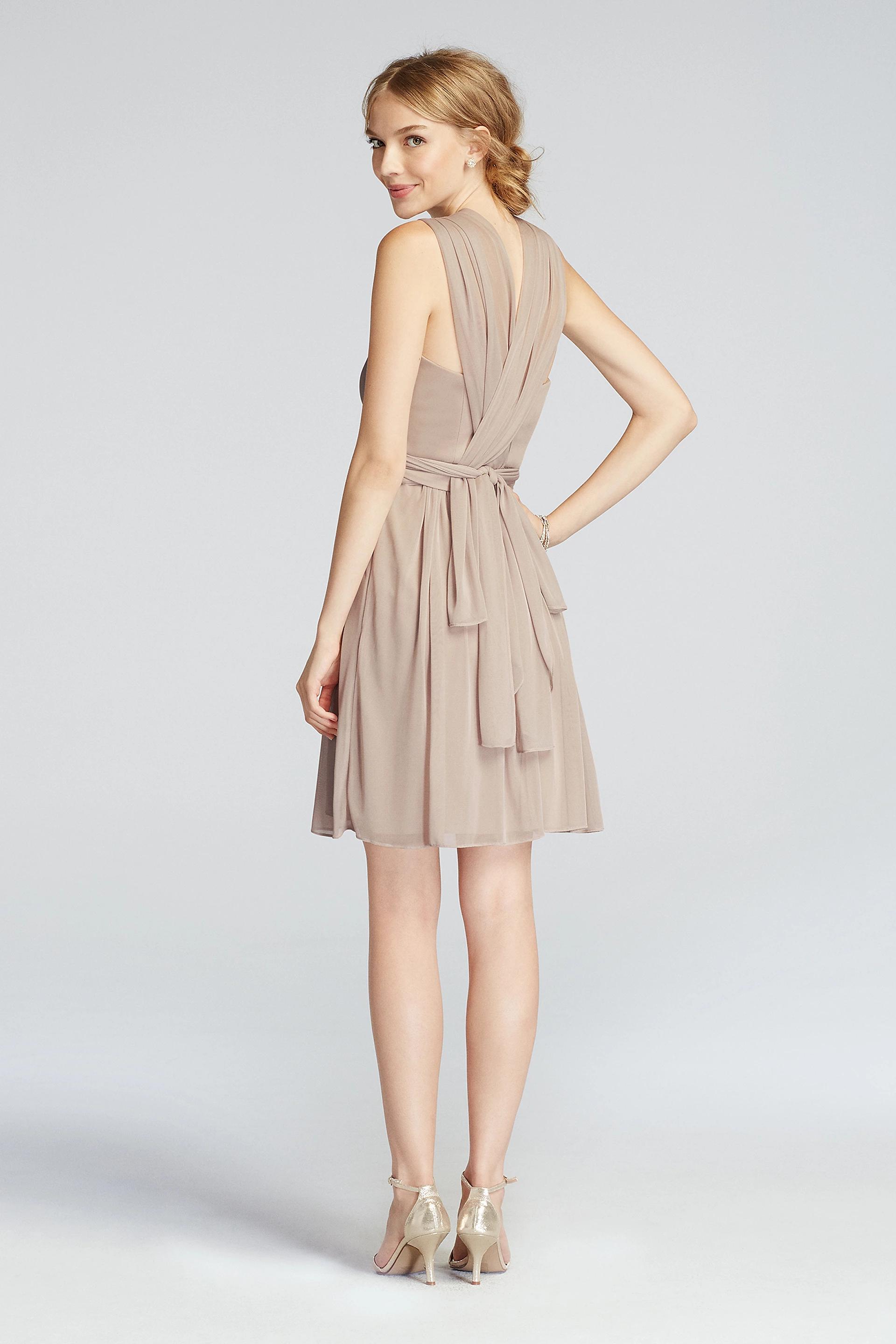 convertible mesh dress SOLEIL OMBRE MESH DRESS WITH A REMOVABLE PEARL JERSEY SLIP LINING FOR A SHEER CONVERTIBLE LOOK. CAN BE WORN AS A DRESS OR A TUNIC WITH LAYERING VERSATILITY. CORDED BELT CREATES A