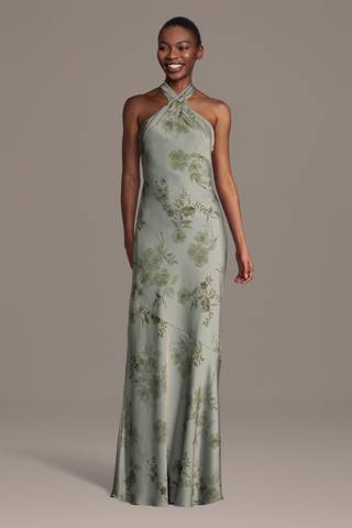 floral bridesmaid dresses online Thyme Dreamy Floral Bridesmaid Dress Chiffon Size 2X