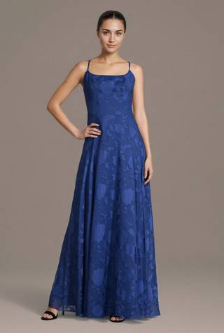 Picture of Spaghetti Strap Burnout A-Line Dress