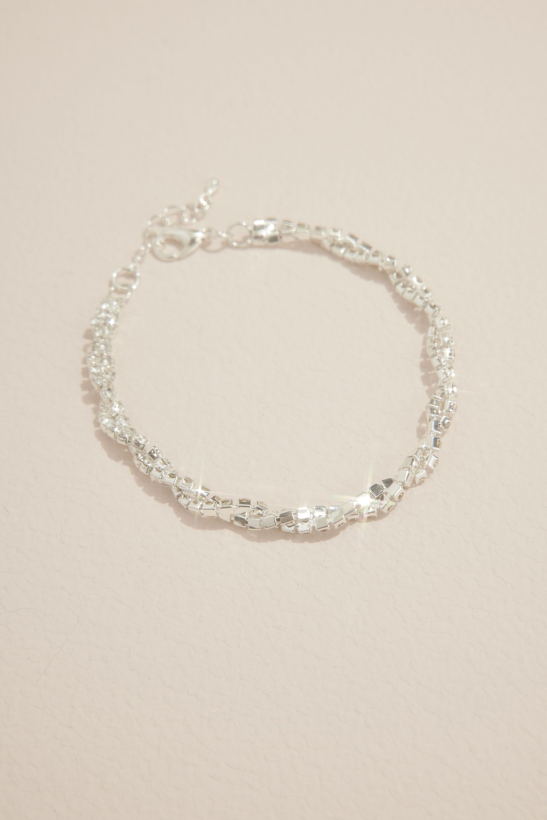Picture of Twisted Strand Rhinestone Bracelet