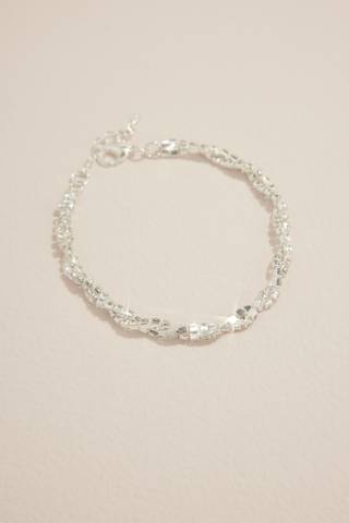 Picture of Twisted Strand Rhinestone Bracelet