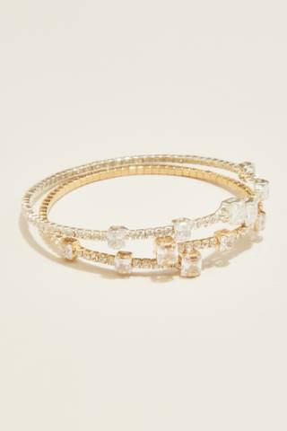 Picture of Cubic Zirconia Duo Cuff Bracelet Set