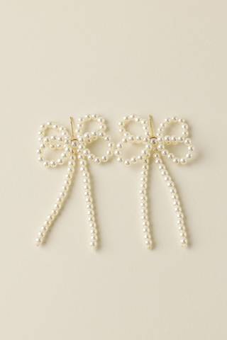 Picture of Pearl Bow Earrings