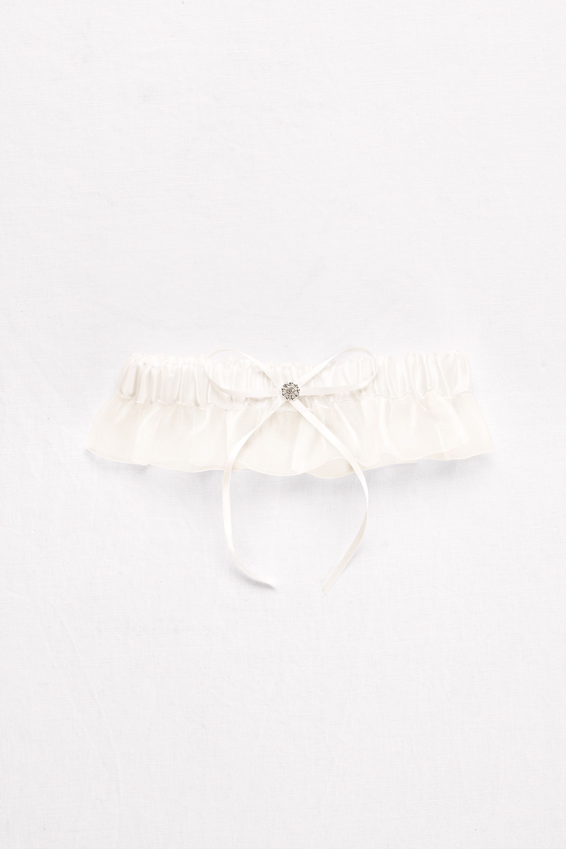 Picture of Ruffled Organza and Satin Garter